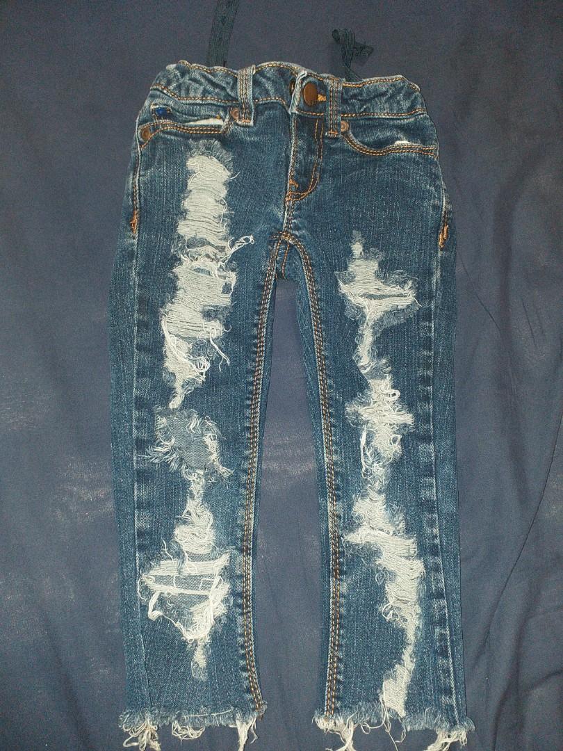 gap kids ripped jeans