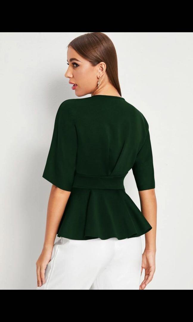 green peplum