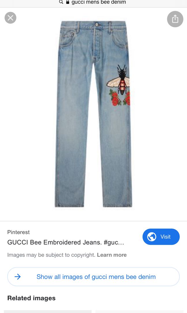 gucci bee jeans