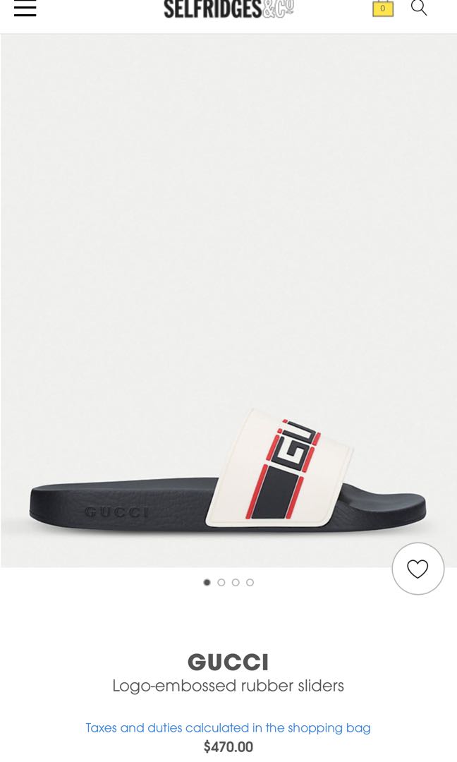 gucci sliders selfridges