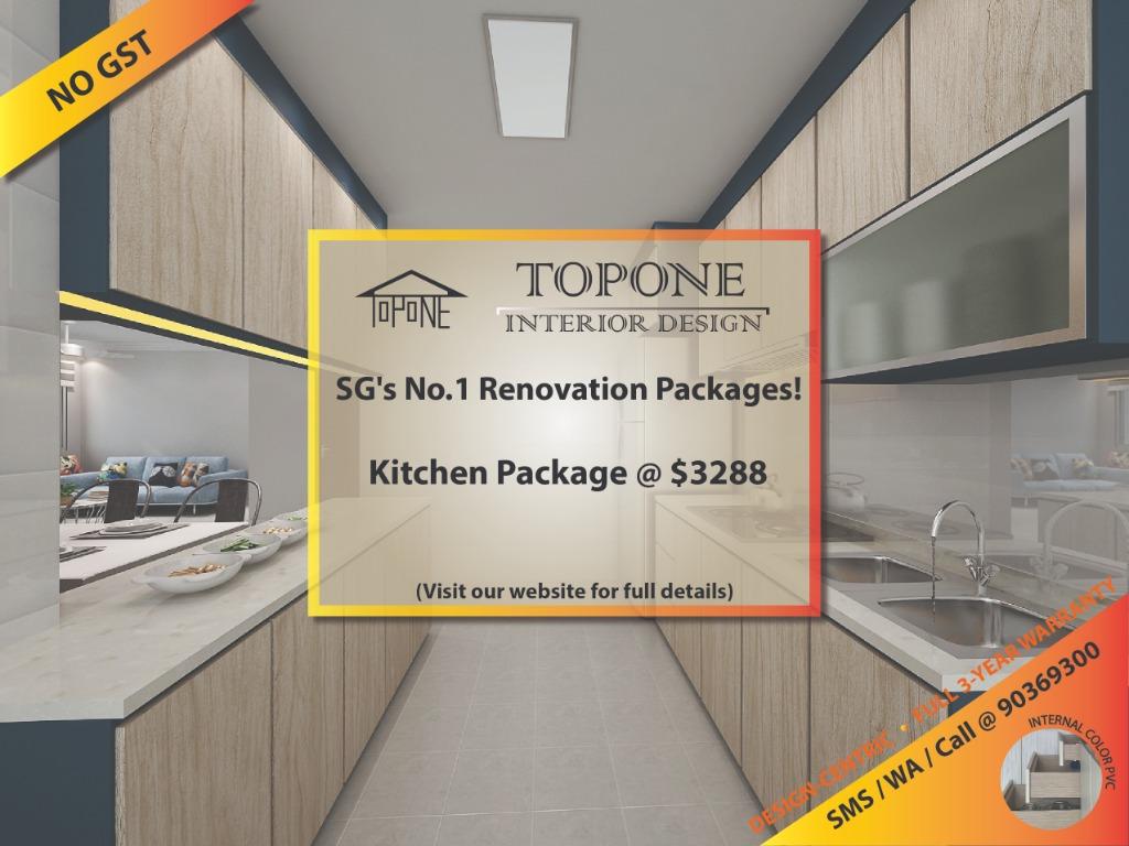 Hdb Kitchen Package 3 288 Home Services Renovations On Carousell