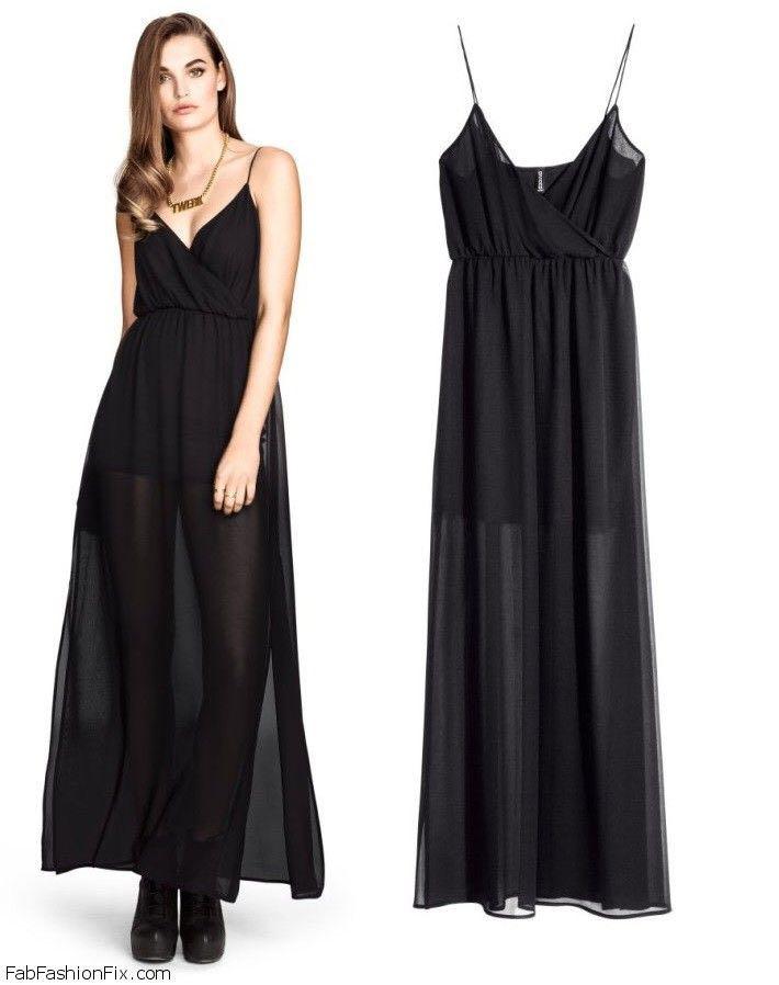 H M Black Maxi Dress Women S Fashion Clothes Dresses Skirts On Carousell