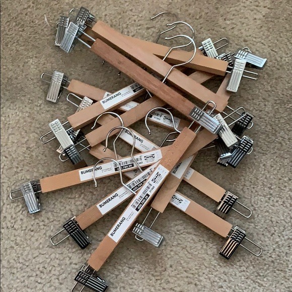 IKEA Bumerang Pants and Skirt Hangers (289 pcs left), Furniture & Home