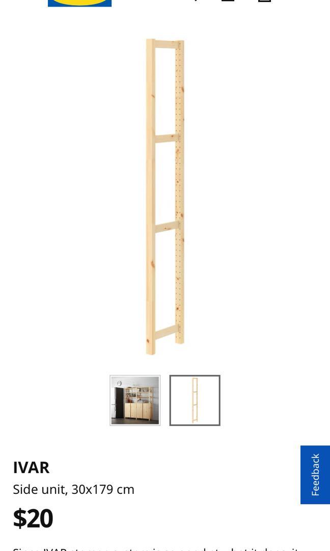 Ikea Ivar Side Unit + Cross Brace, Furniture & Home Living, Furniture