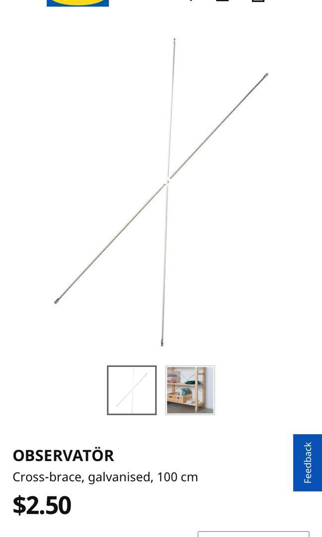 Ikea Ivar Side Unit + Cross Brace, Furniture & Home Living, Furniture