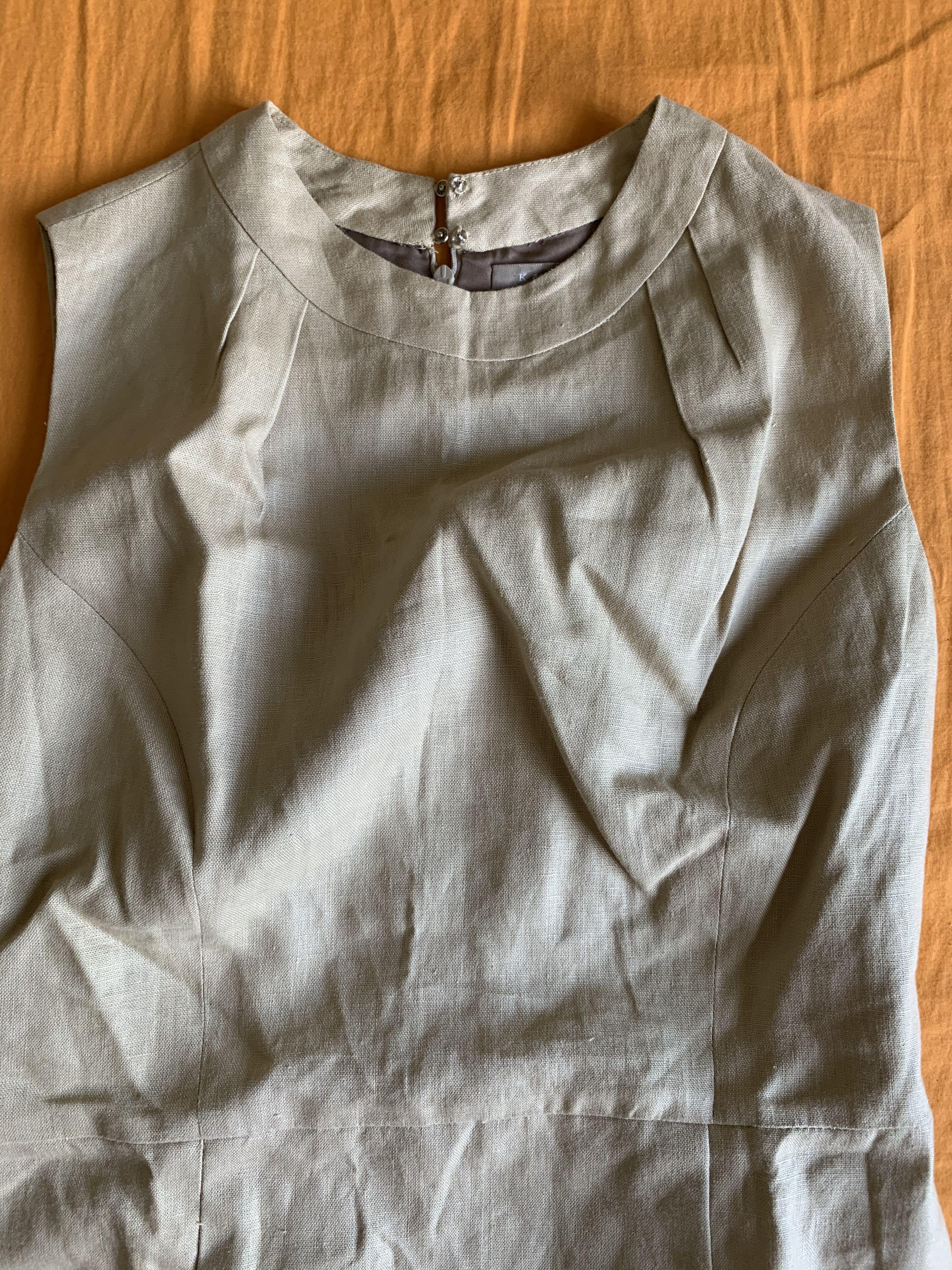 K&Company dress (Category: Dresses) located in Makati City. Submitted by kate78 (Listing ID 274916332, Image 2). Description: K&Company linen dress. Bought at powerplant rockwell. Dress With lining. Very nice for corporate meetings. A bit above the knee. Cool beige color. Worn only once..
