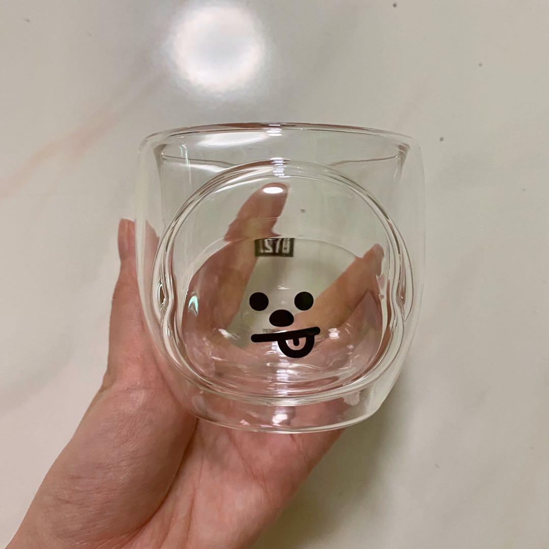 BT21 Cooky Double Wall Glass Cup