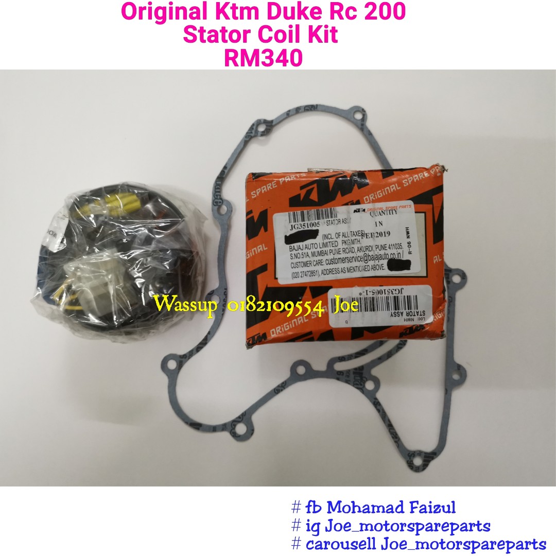 Duke 200 starter outlet coil