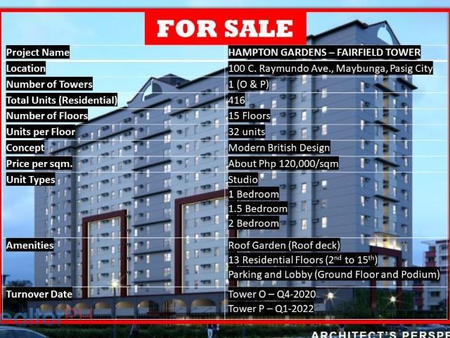 Pay As Low As 7k For 36 Months For A Studio Unit At Hampton