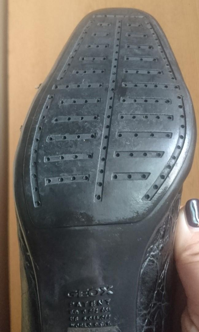 FINAL REDUCTION Preloved Geox Respira Black Leather Heels