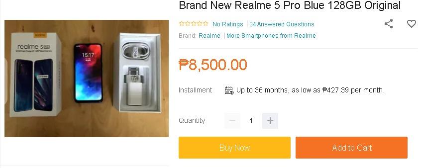 Real Me 5 Pro (Category: Android Others) located in Cavite. Submitted by mcpowerhaus (Listing ID 274972984, Image 2). Description: Warranty Type:Local Manufacturer Warranty Warranty Period:1 Year SIM card Slots:DualOperating System VersionAndroid :8.1 Oreo Click this link to order http://bit.ly/2GvaQcY.