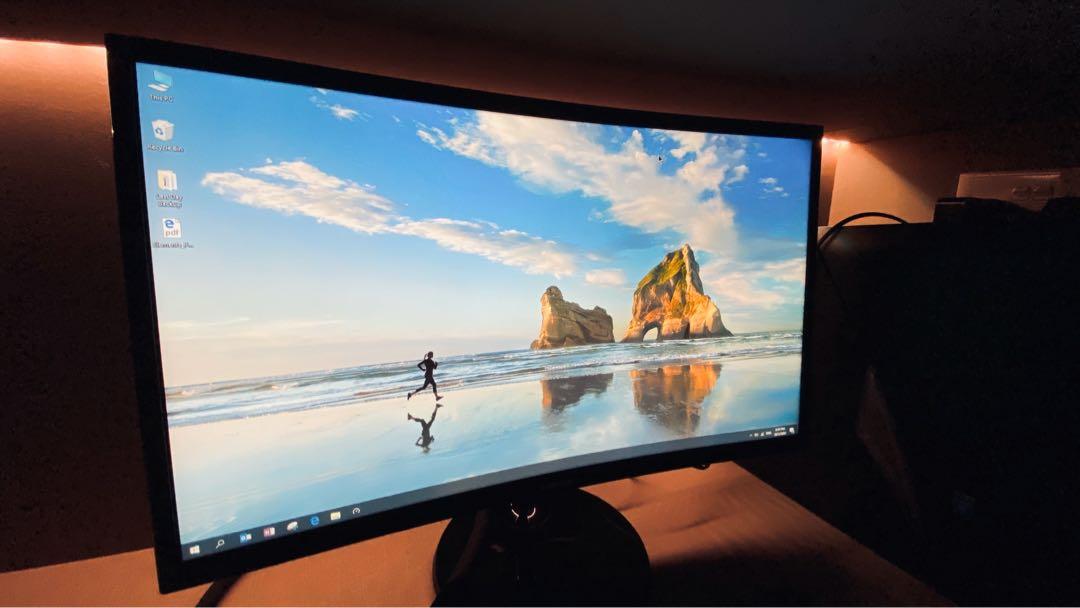 samsung 24 curved screen lc24 f390 full hd 1080p
