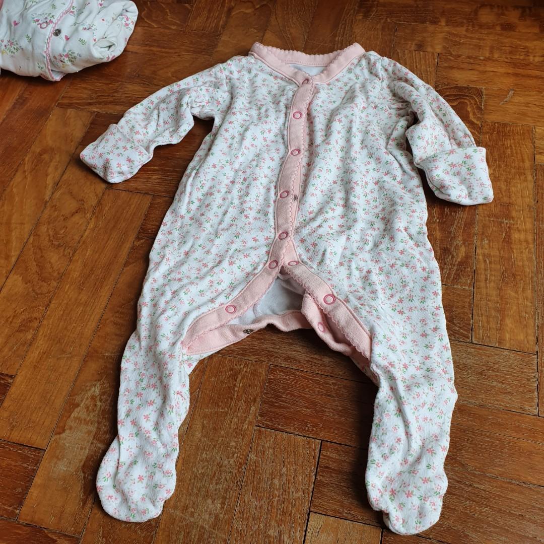 Set of Baby Girl Sleepsuits from Mothercare, Babies & Kids, Babies