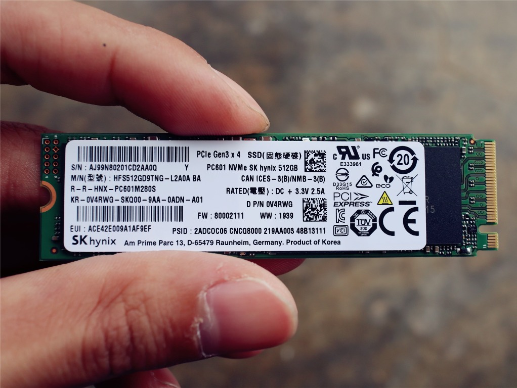 Pc601 nvme sk hynix 512gb top