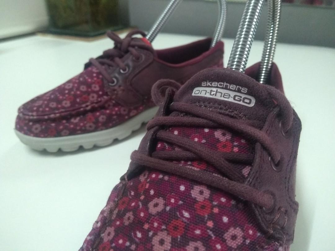 Skechers boat shoes red sales