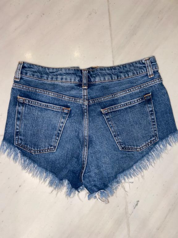 Topshop Kiri Denim Shorts Women s Fashion Bottoms Shorts on Carousell