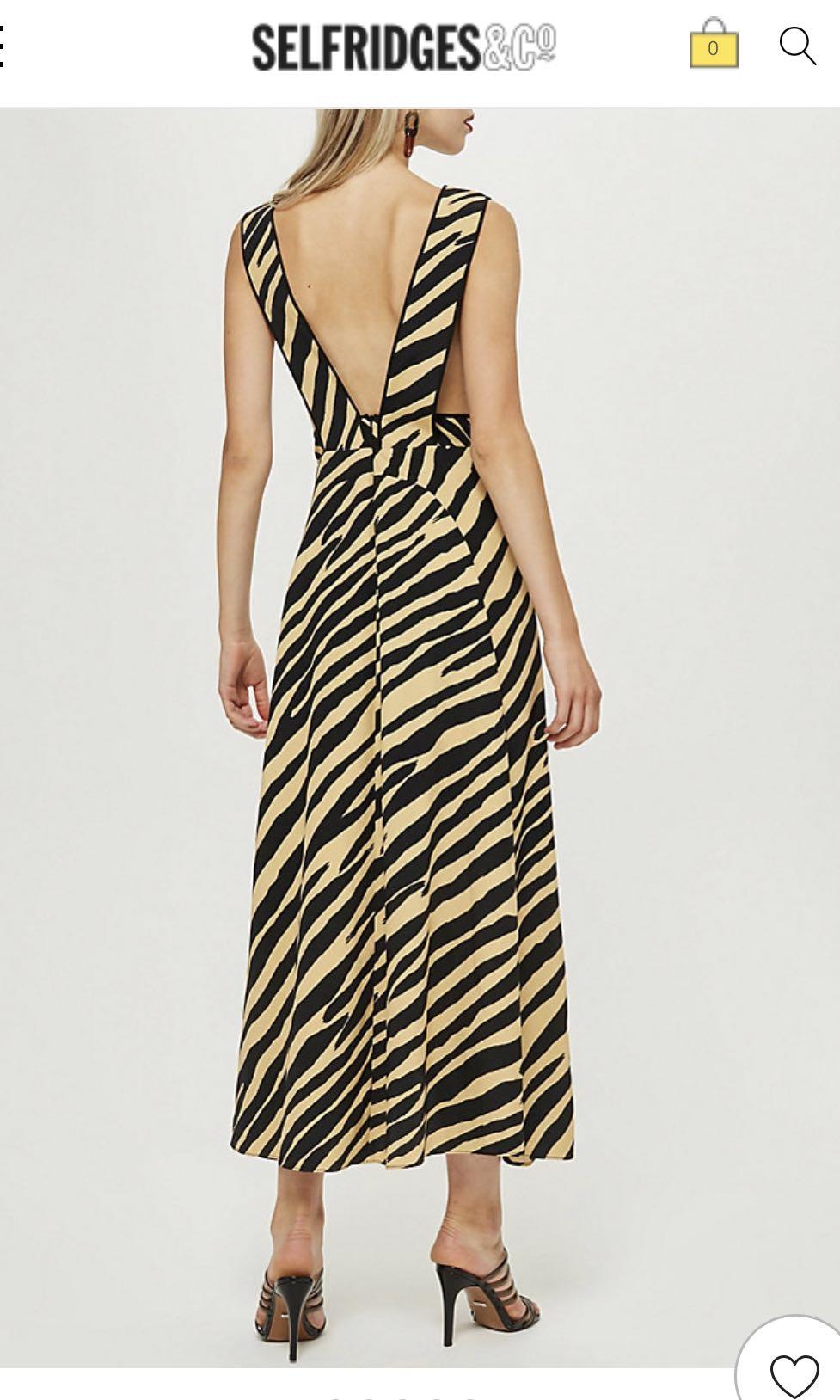 zebra pinafore dress