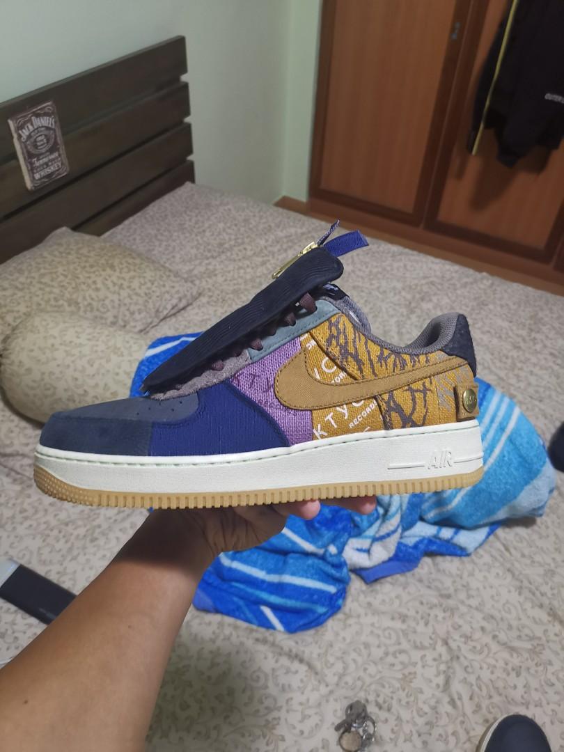 travis scott air force 1 fossil