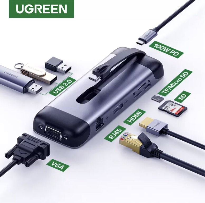 Adaptateur Microsoft Surface USB-C Vers VGA - Pour Surface Book 2 Uniquement - Connexion à Projecteur, écran Ou Moniteur VGA