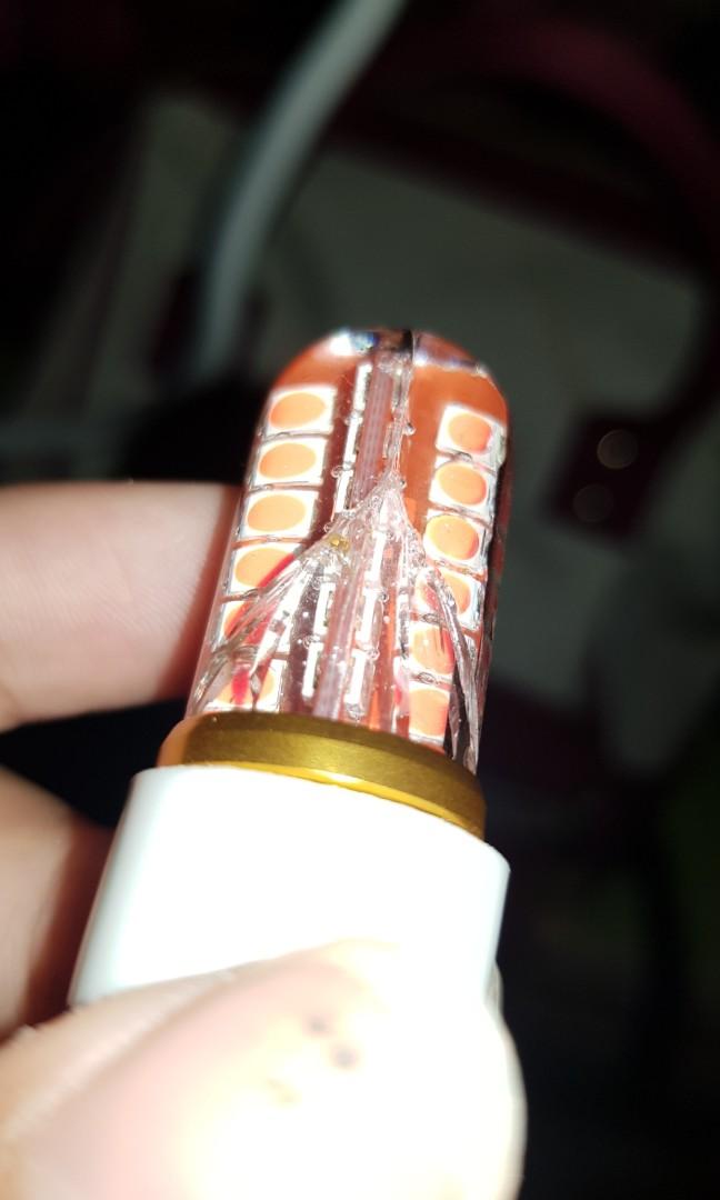 Used Blinking Brake Light Bulb T20, Car Accessories, Electronics