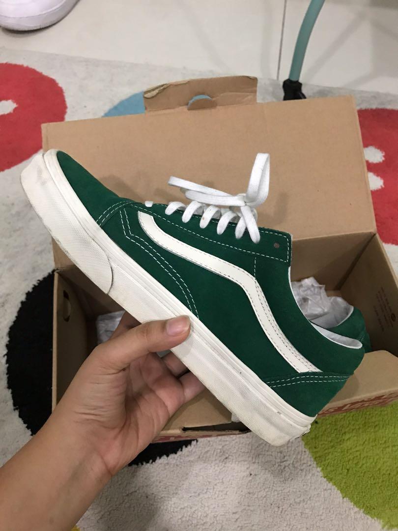 Vans old skool online vintage evergreen