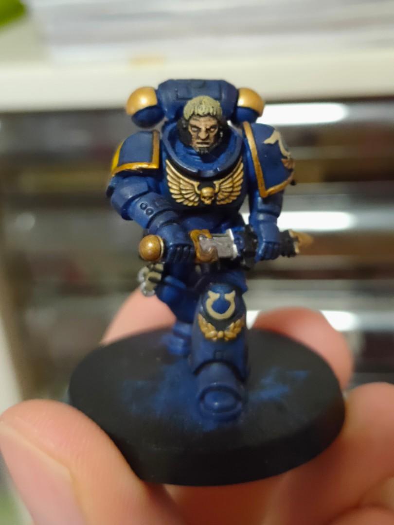Warhammer 40k Space Marines Primaris Lieutenant Calcius Painted Toys Games Bricks Figurines On Carousell