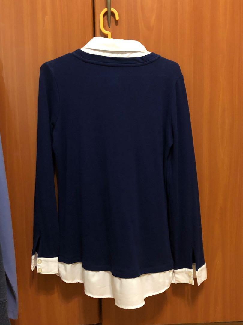 Mock Shirt Layer Jumper Women s Fashion Tops Other Tops on Carousell