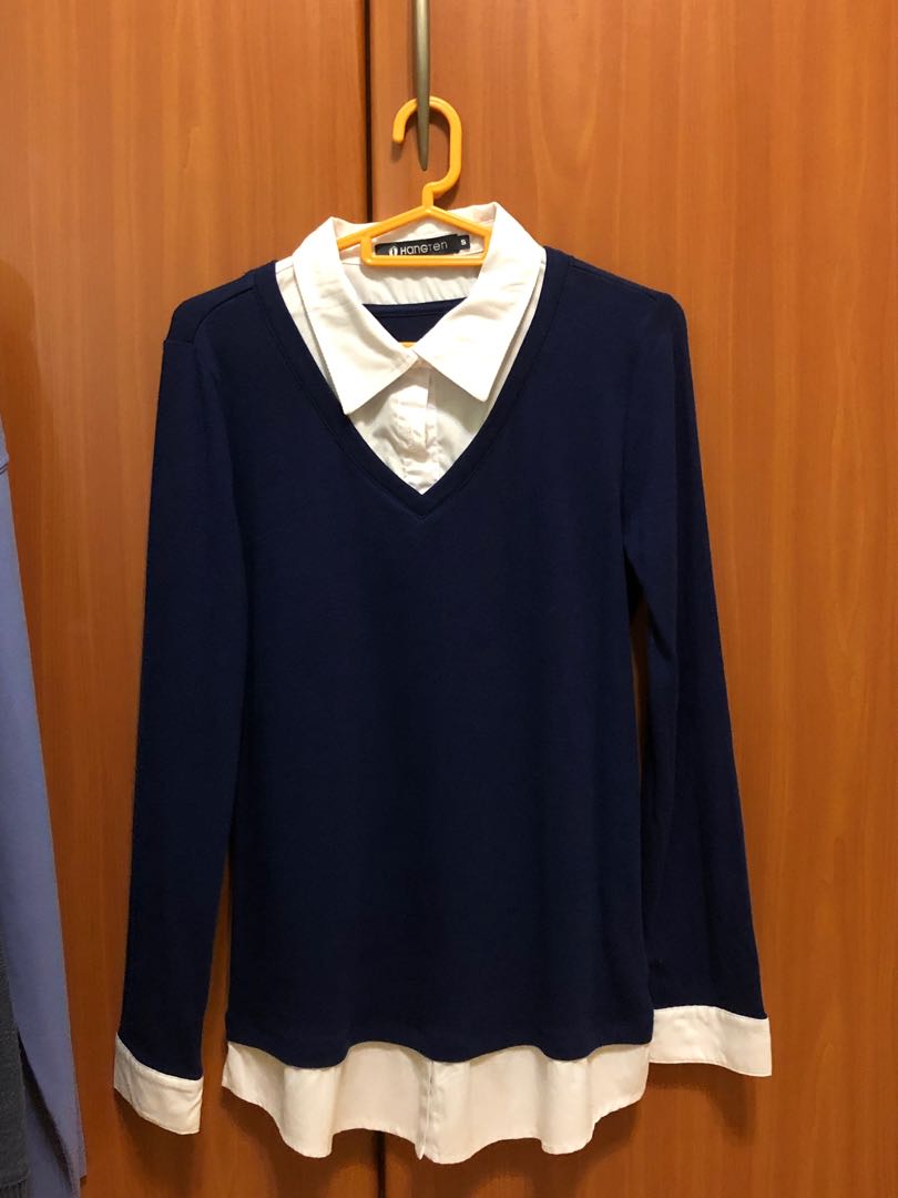 Mock shirt jumper womens shop