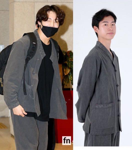 zijangsa jungkook grey hanbok, Entertainment, K-Wave on Carousell