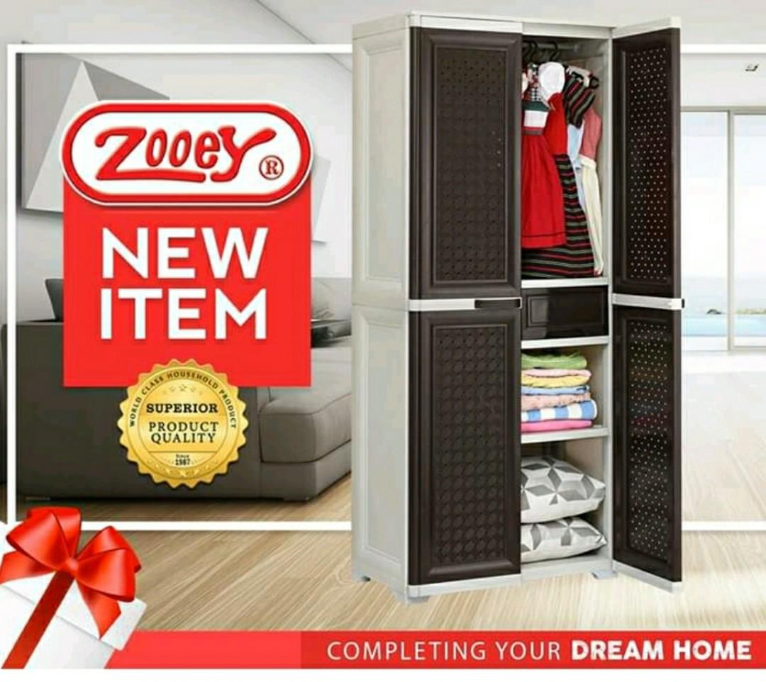 Zooey elegant rattan shop cabinet