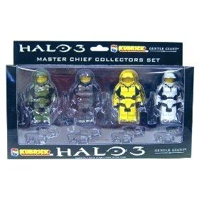 HALO 3 Kubricks MASTER CHIEF 4 Figure LEGO Boxed set