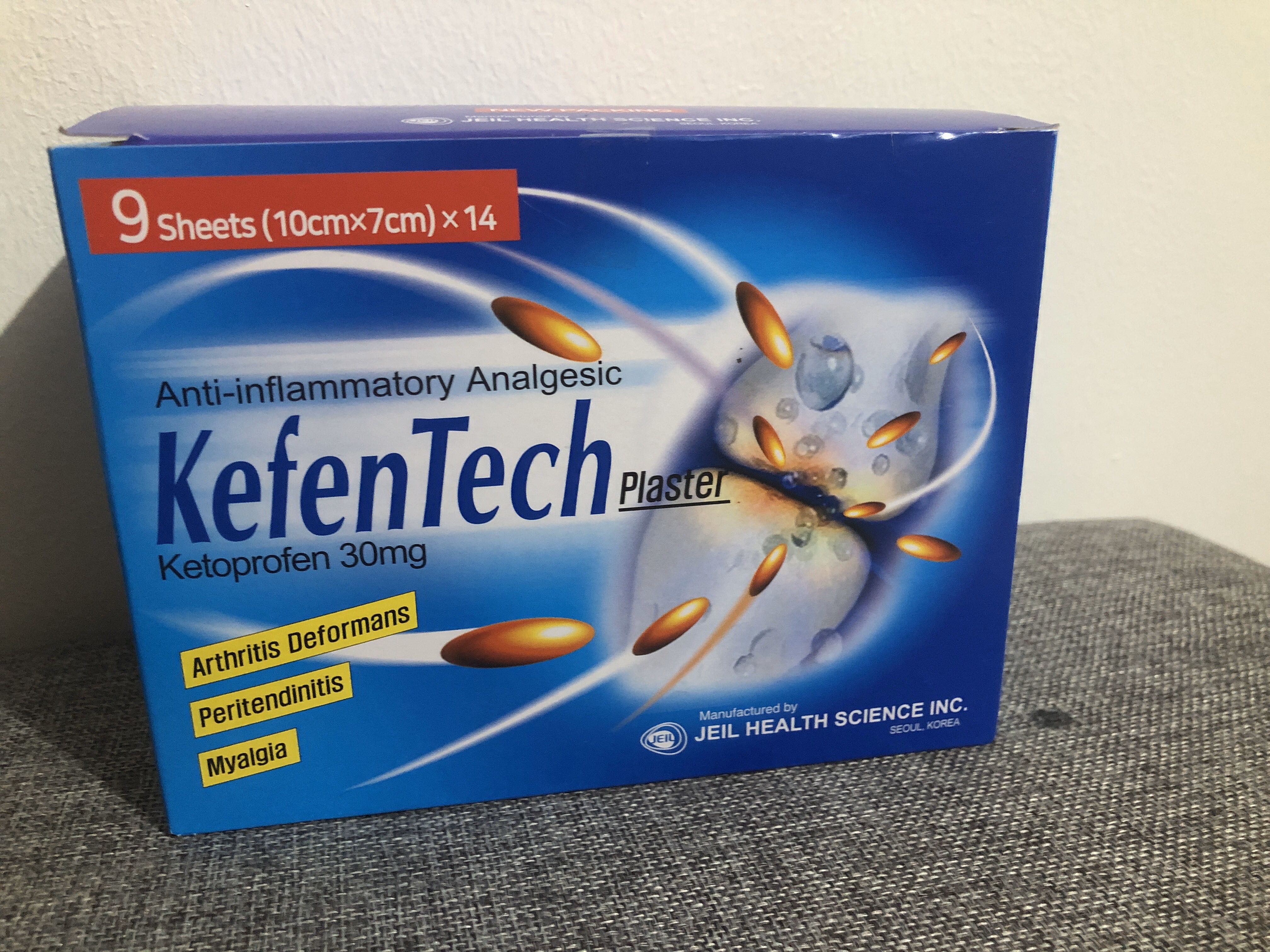71) 487188567 Anti-Inflammatory Analgesic KefenTech Plaster (Ketoprofen ...