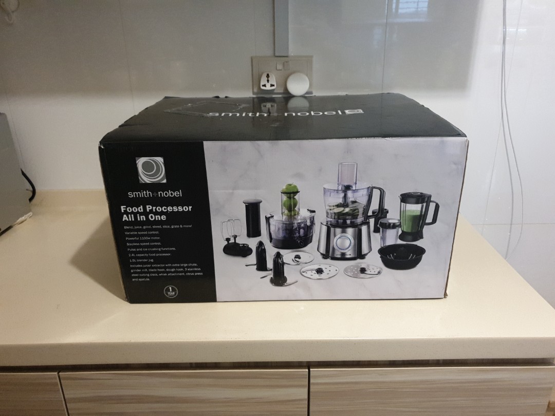 Smith + Nobel Food Processor ALL IN ONE 1100W (2.4L Capacity / 1.5L
