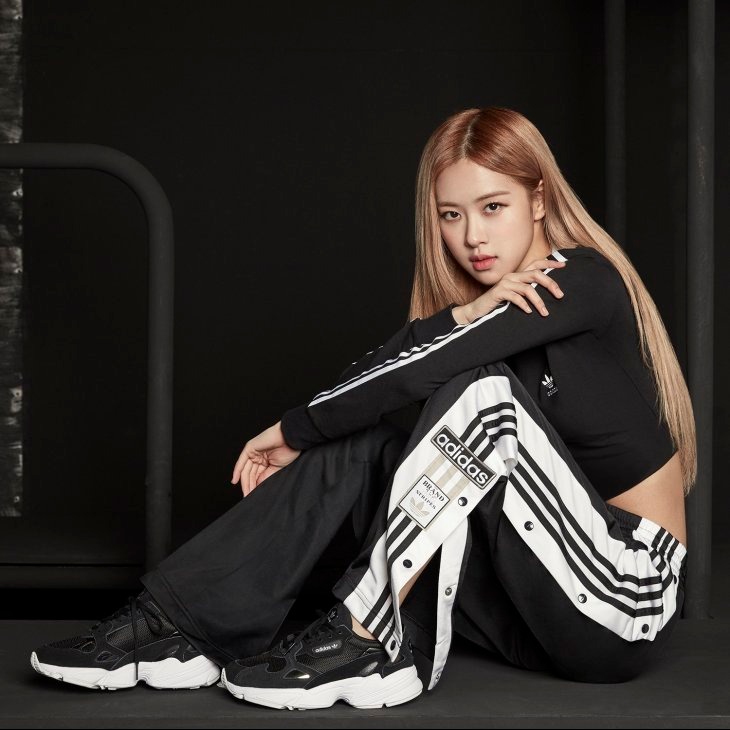 adidas falcon black pink price