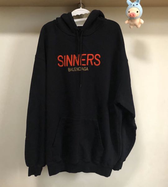 Sinners balenciaga hoodie fake cheap