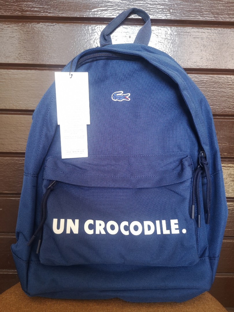 lacoste blue backpack
