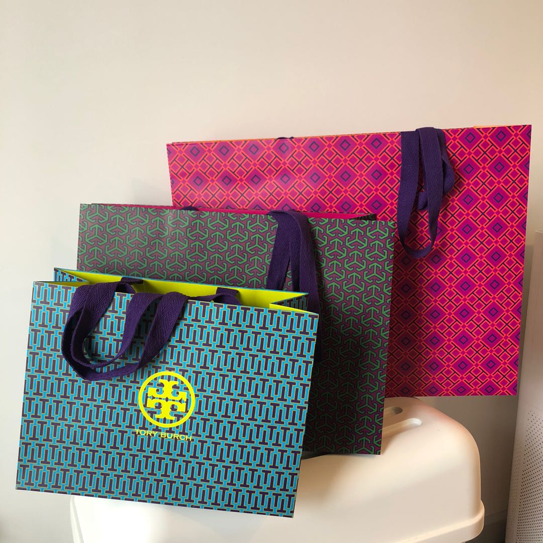 Authentic Tory Burch Paperbag Giftbag Luxury Bags Wallets on