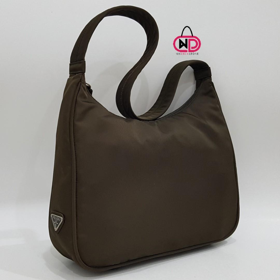 vintage prada nylon shoulder bag