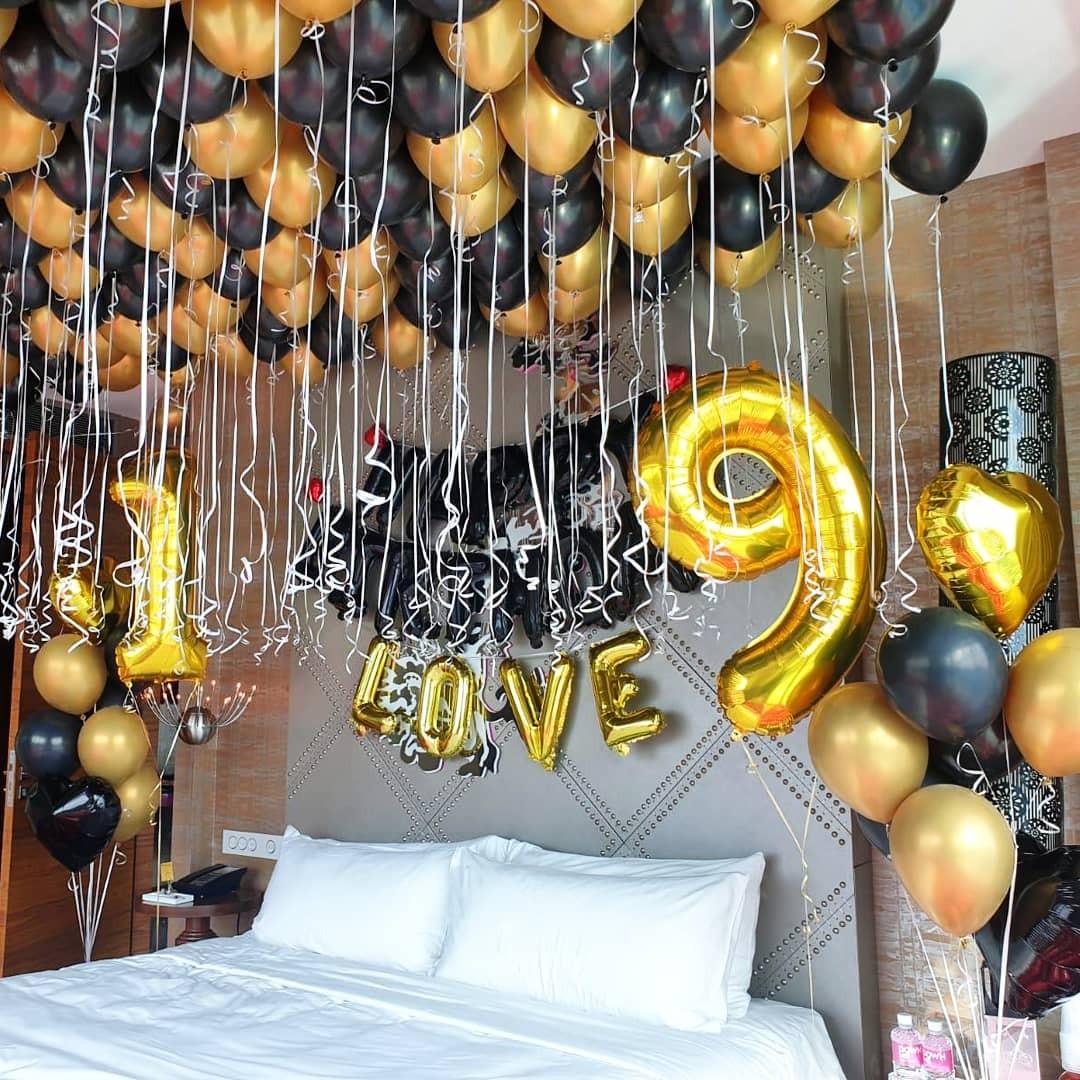 Birthday Helium Balloons Surprise Hotel Room Decor Design Craft Others On Carousell