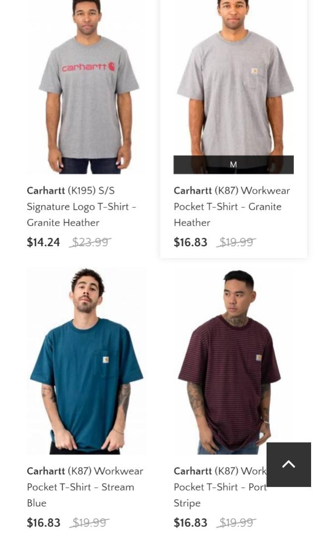 Carhartt t-shirts, Men's Fashion, Tops 