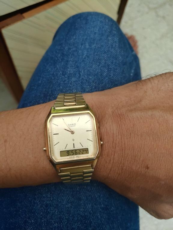 Casio Gold Analog AQ 222