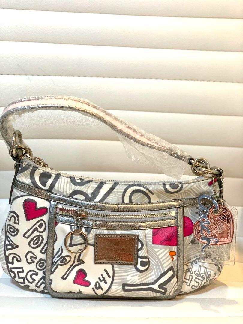 Coach poppy purse with hearts on sale