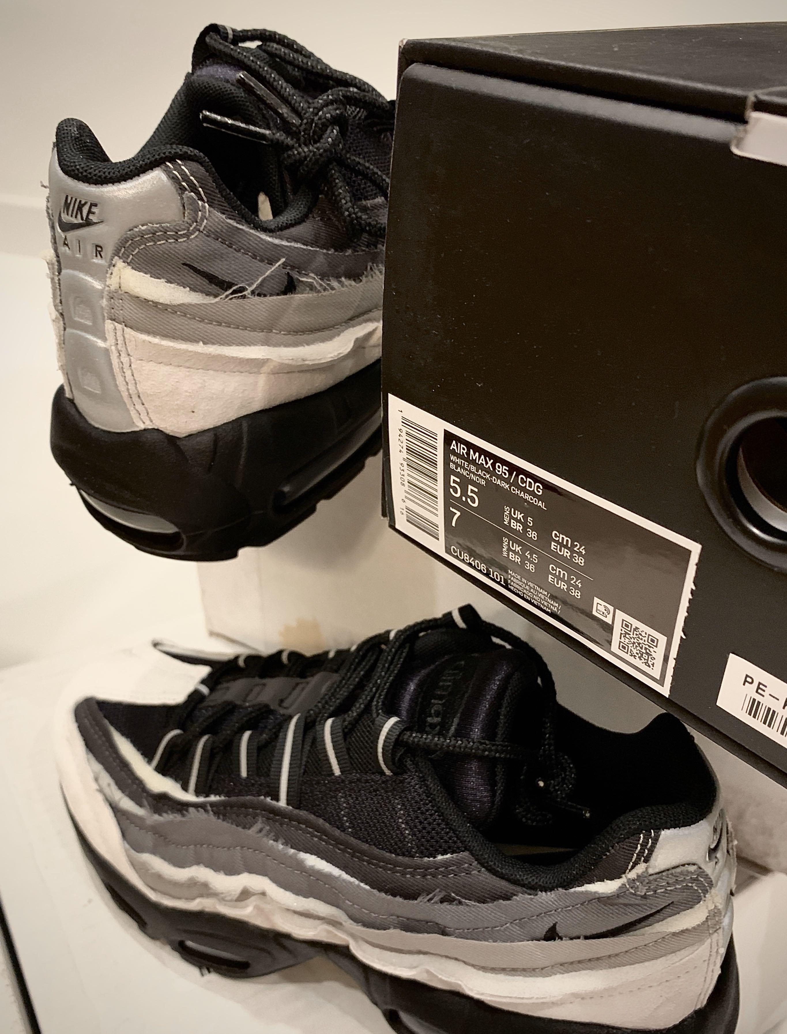 Comme des Garcons x Nike Air Max 95 Men s Fashion Footwear Sneakers on Carousell