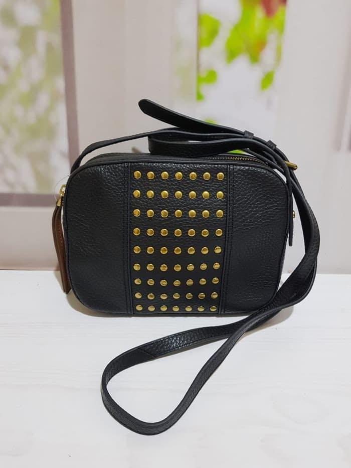 Fossil Jenna black camera sling bag Women s Fashion Bags Wallets Cross body Bags on Carousell