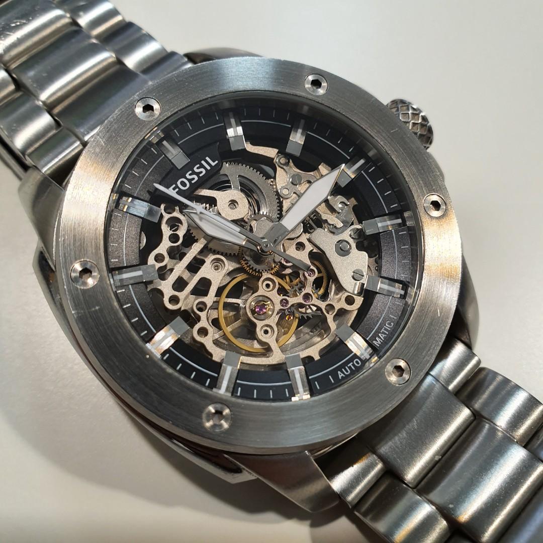 Fossil Men Automatic Skeleton Dail Watch ME3081 Men s Fashion