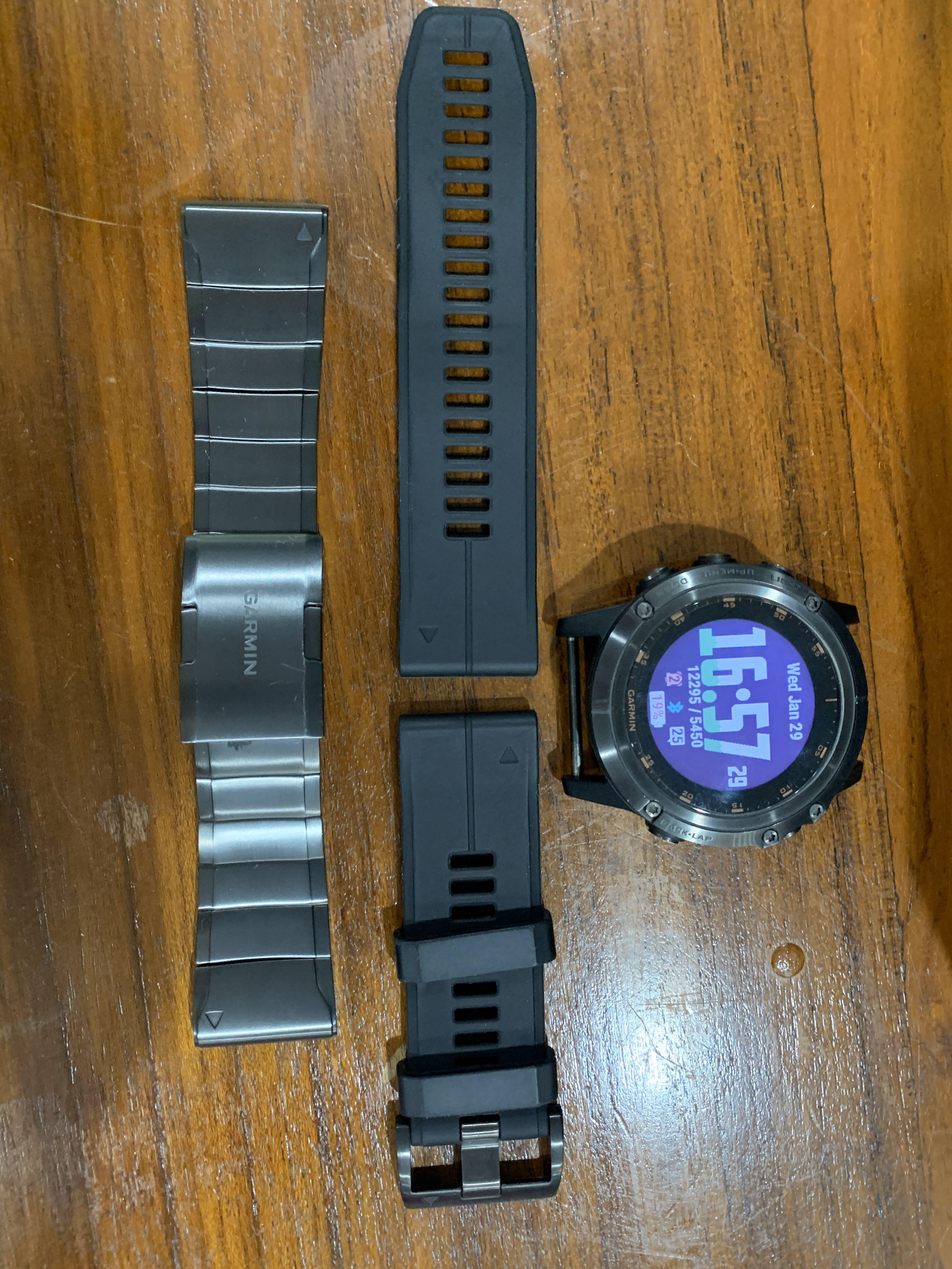 Garmin fenix 5 plus carbon gray dlc titanium on sale