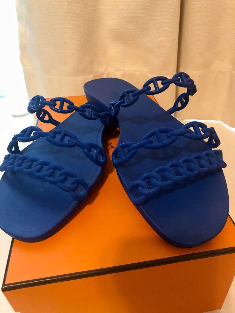 hermes jelly sandals