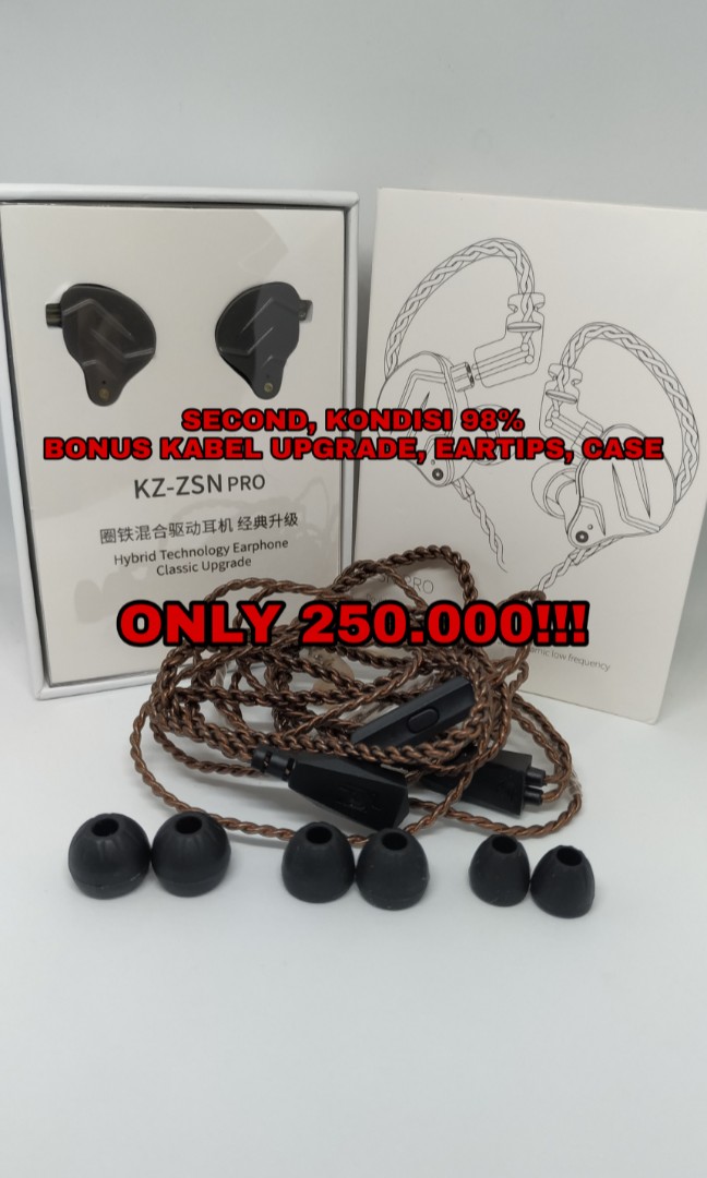 KZ ZSN PRO With MIC 1DD+1BA In Ear Monitor, Elektronik, Audio di Carousell