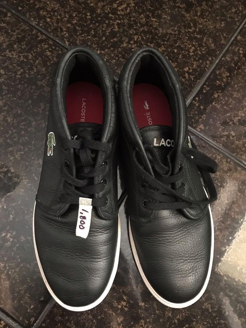 Lacoste ampthill sale black leather