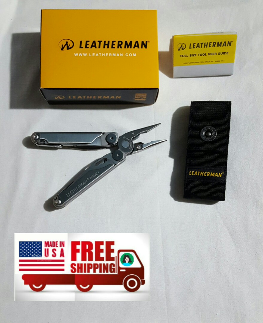 LEATHERMAN WAVE PLUS Multitools with Nylon Sheath (Made in USA) EDC